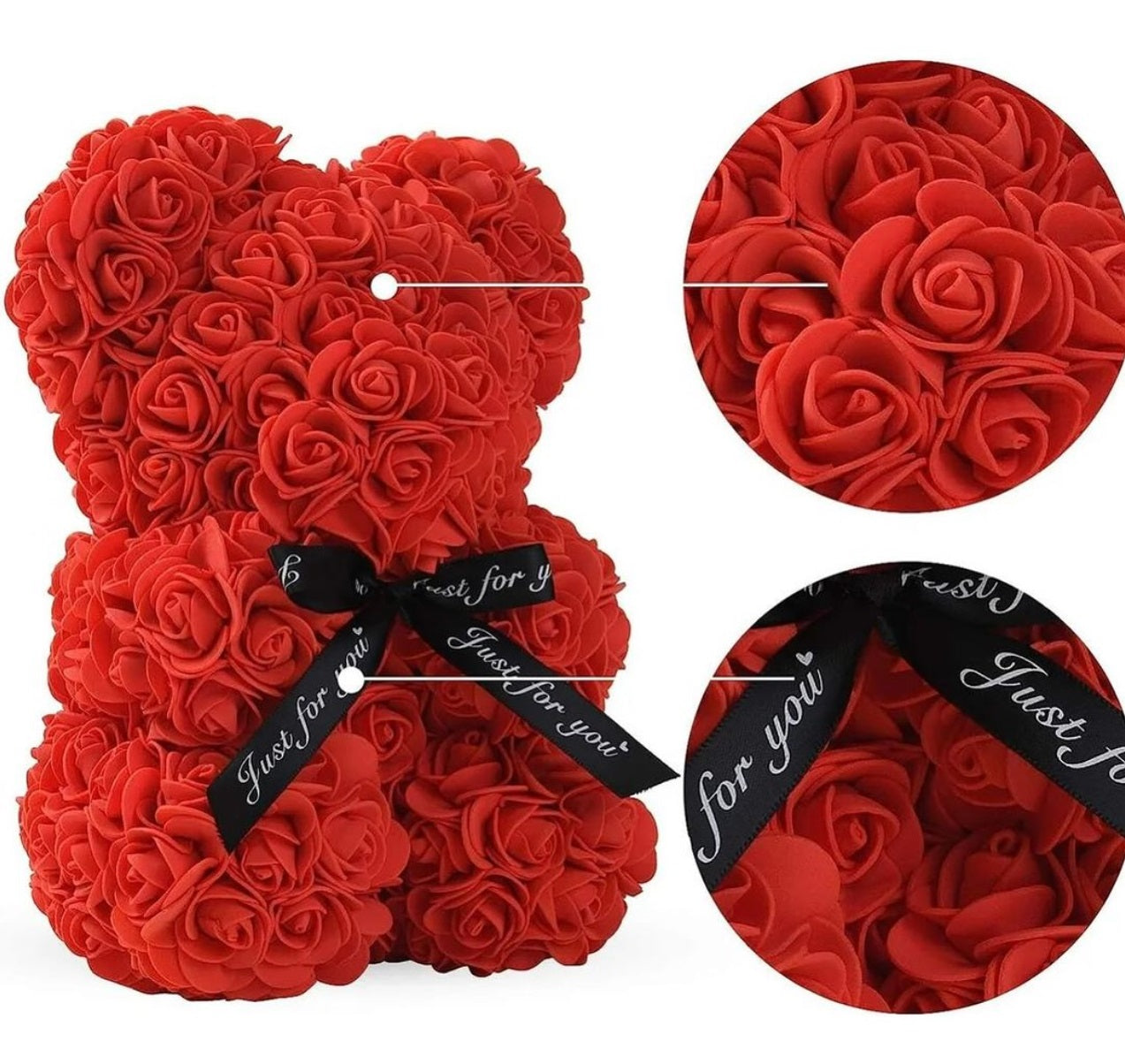 Red Rose Bear - 35cm